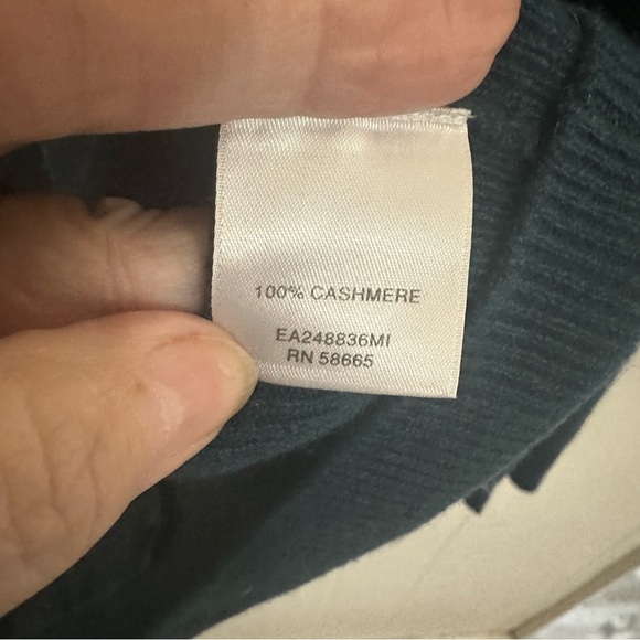 Vintage Classiques Entier 100% Cashmere cardigan. Teal XS - Picture 4 of 4